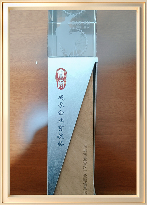 深圳寶安區(qū)成長企業(yè)貢獻(xiàn)獎(jiǎng)