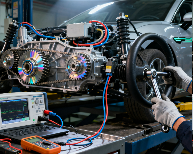 新能源汽車轉(zhuǎn)向系統(tǒng)檢測