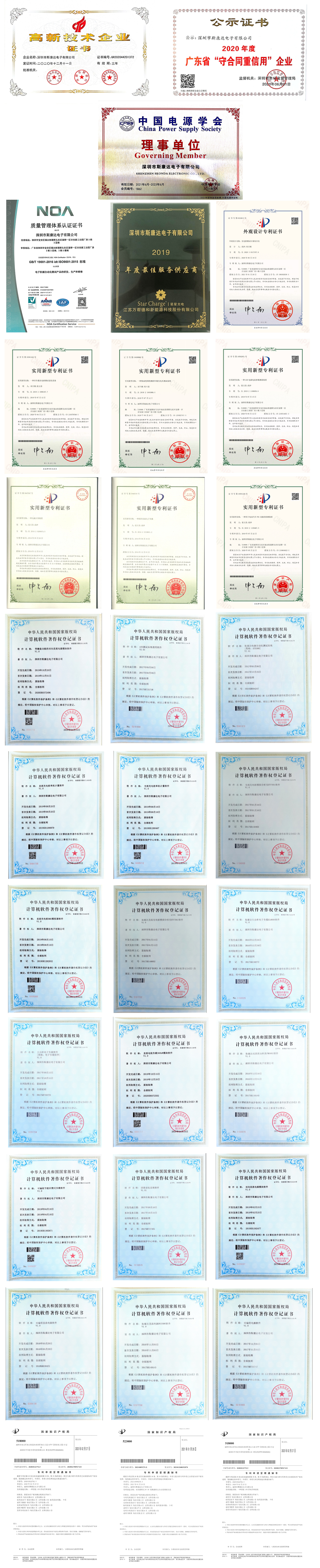 斯康達(dá)榮譽(yù)和專利軟著集錦(圖1)